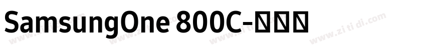 SamsungOne 800C字体转换
